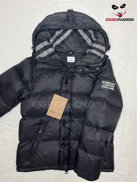 burberry puffer jacket blue|Burberry lockwell puffer jacket.